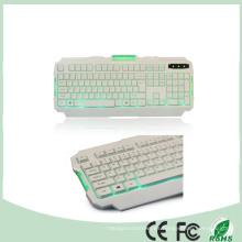 Ce Certificado RoHS 104 Teclas Verde LED Retroiluminación Retroiluminada Juegos Teclado Multimedia (KB-1901EL-G)